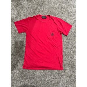 Vintage Polo Country Ralph Lauren Red Pocket T-Shirt Single Stitch Crest Logo S